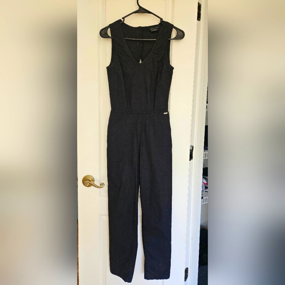 Armani Exchange Black Jumpsuit sice ZERO